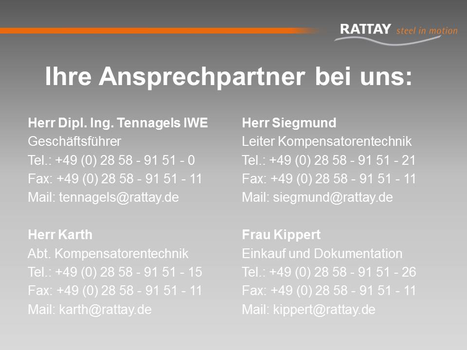 Ihre Ansprechpartner bei Rattay